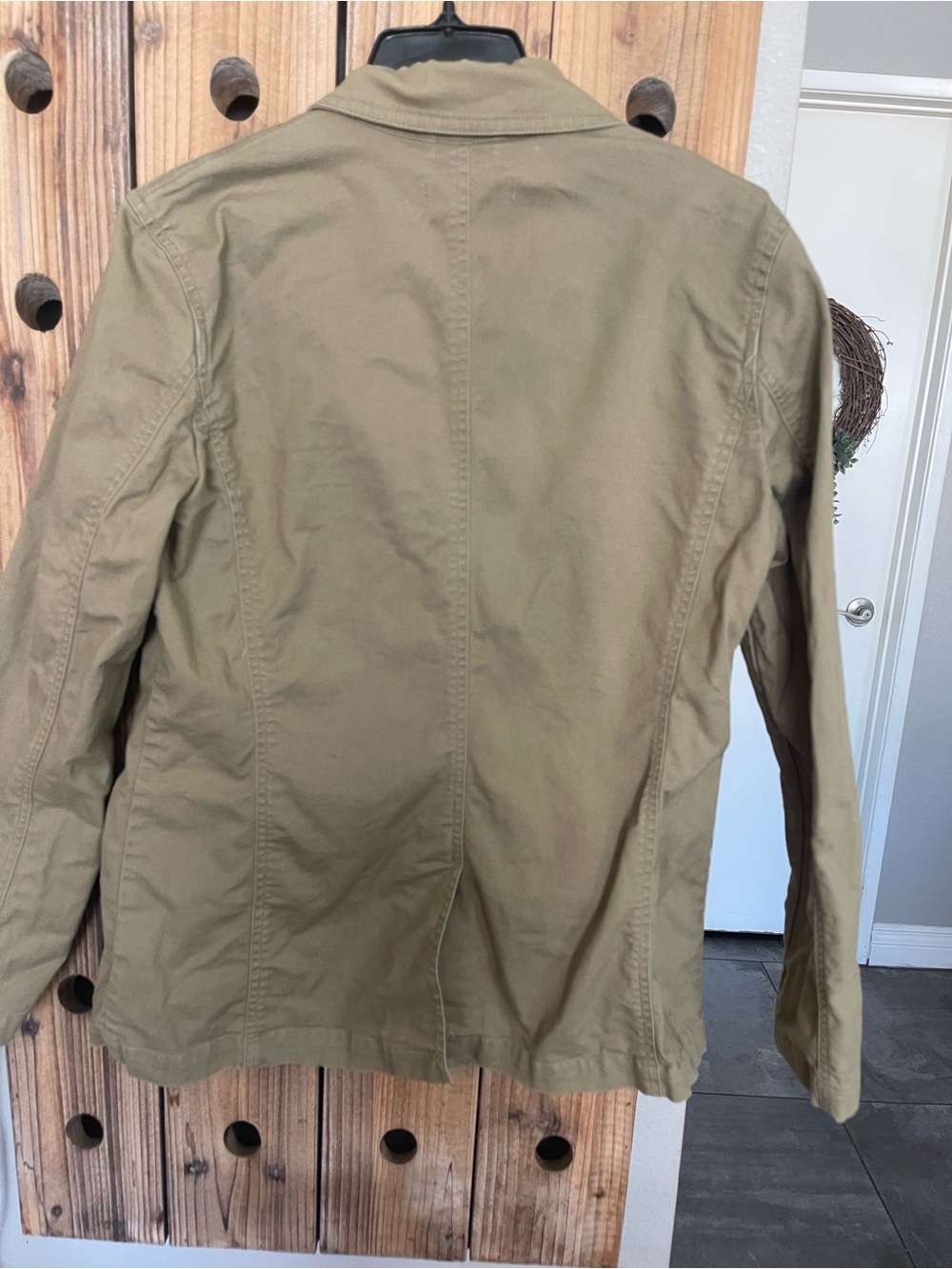 Ralph Lauren Olive Green Cotton Utility Jacket with Gold Buttons - Picture 3 of 4
